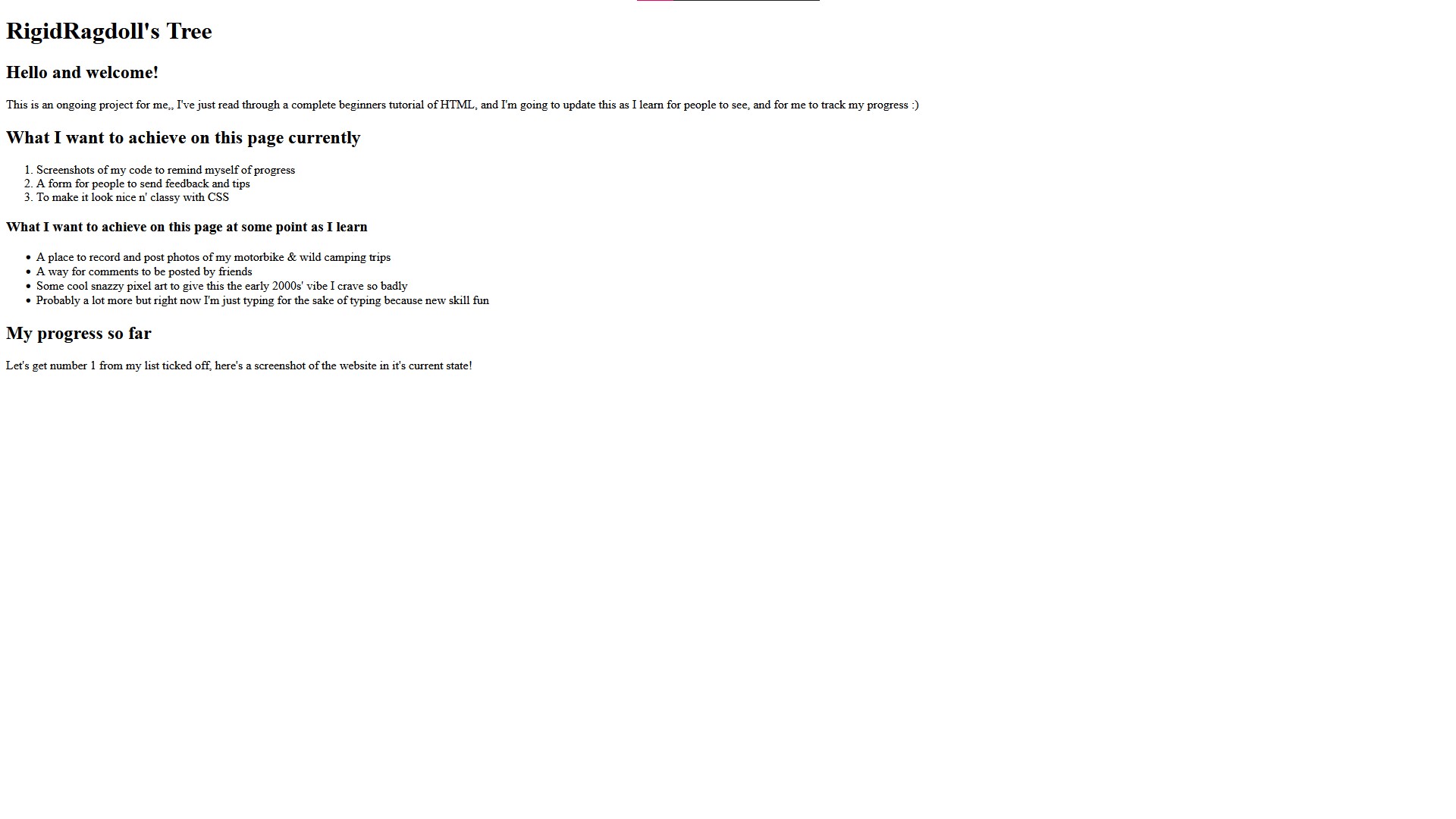 Barebones website - 13/08/2025
